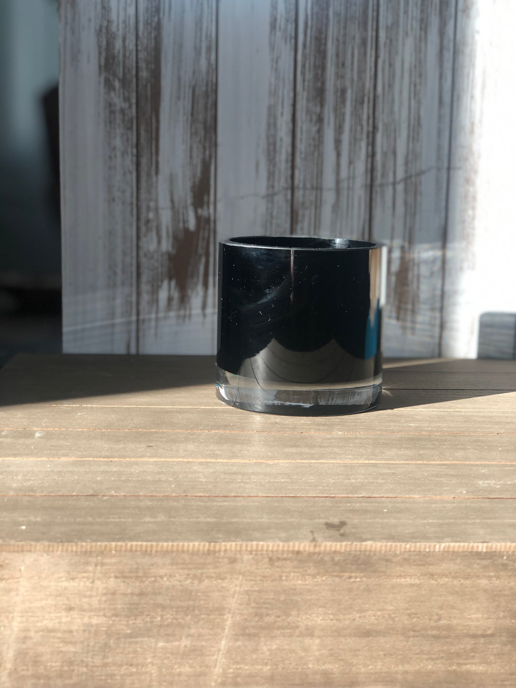 Modern black glass - varying shapes and sizes