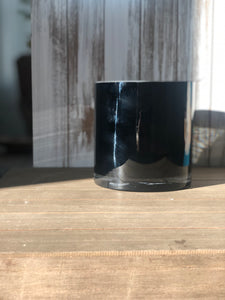 Modern black glass - varying shapes and sizes